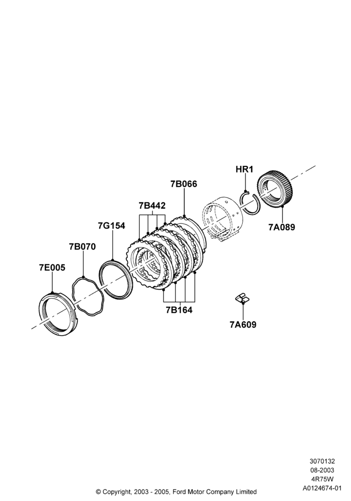 32C - Intermediate Clutch and Components, 4R70/4R75 W/E 4 Speed Trans; 03/AUG/2003-02/MAY/2005