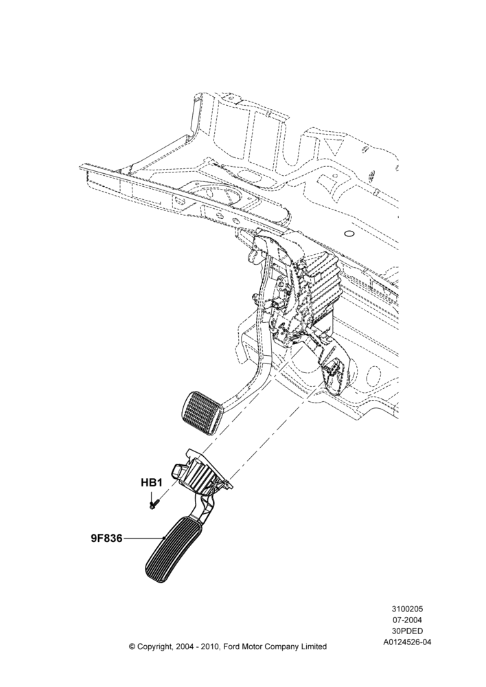 05D - Accelerator/Injection Pump Controls, 3.0 V6 24V DOHC EFI Modular; 12/JUL/2004-04/JUN/2007