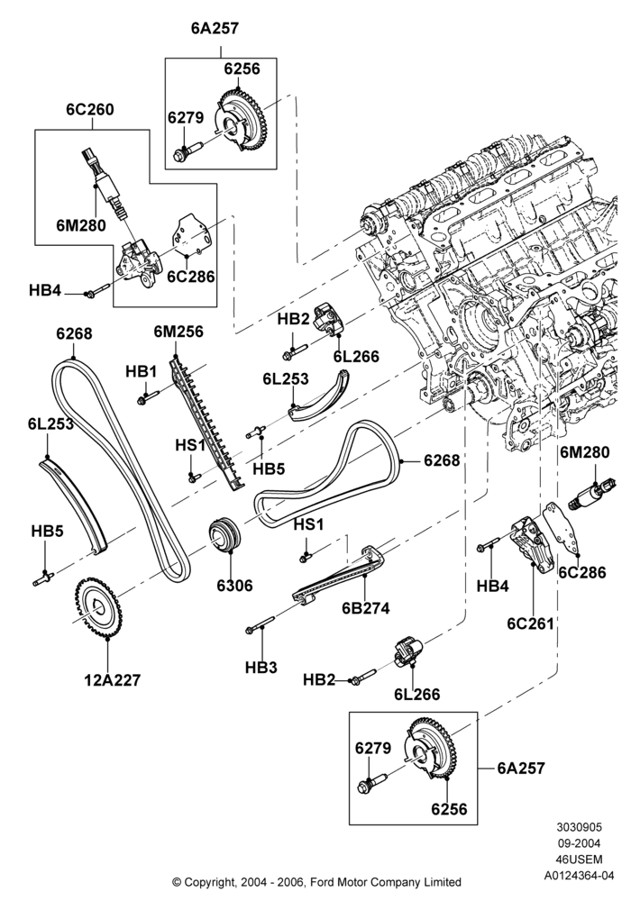 Timing Gear, 4.6L 3v V8 SOHC EFI