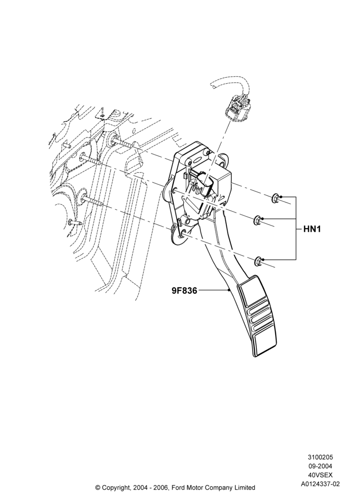 05 - Accelerator/Injection Pump Controls, 4.0L V6 12V SOHC EFI; 07/SEP/2004-15/MAR/2010
