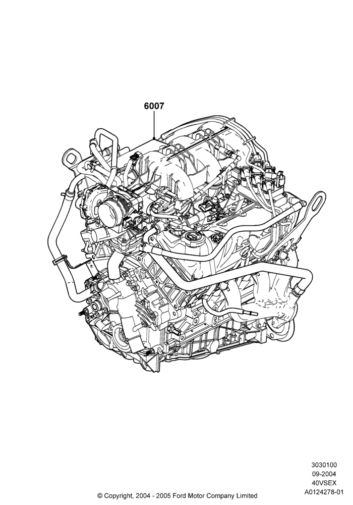 00 - Engine Assy Fully Dressed, 4.0L V6 12V SOHC EFI; 07/SEP/2004-22/MAR/2010