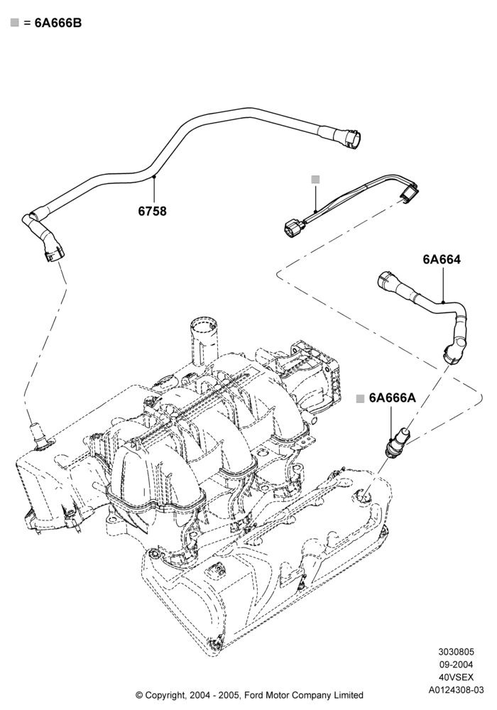 05 - Emission Control - Crankcase, 4.0L V6 12V SOHC EFI; 07/SEP/2004-22/MAR/2010