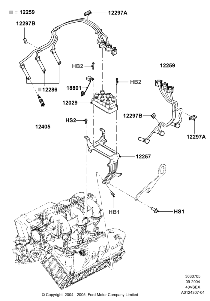 05 - Ignition Coil and Wires/Spark Plugs, 4.0L V6 12V SOHC EFI; 07/SEP/2004-22/MAR/2010