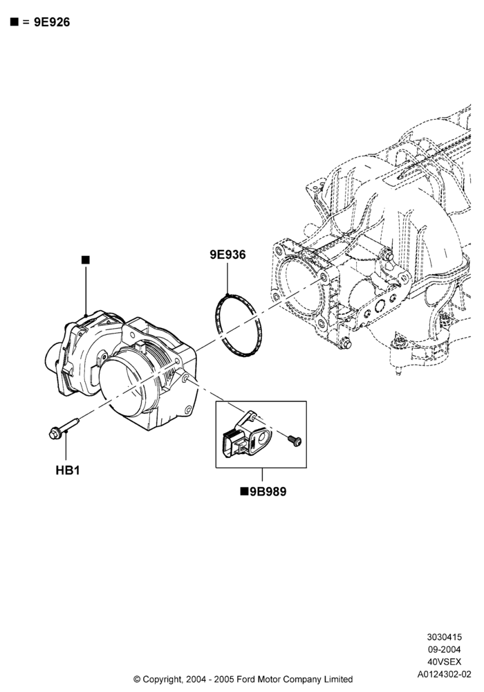 15 - Throttle Housing, 4.0L V6 12V SOHC EFI; 07/SEP/2004-22/MAR/2010