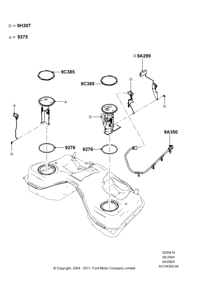 10A - Fuel Pump And Sender Unit, 4.0L V6 12V SOHC EFI; 07/SEP/2004-27/MAY/2008