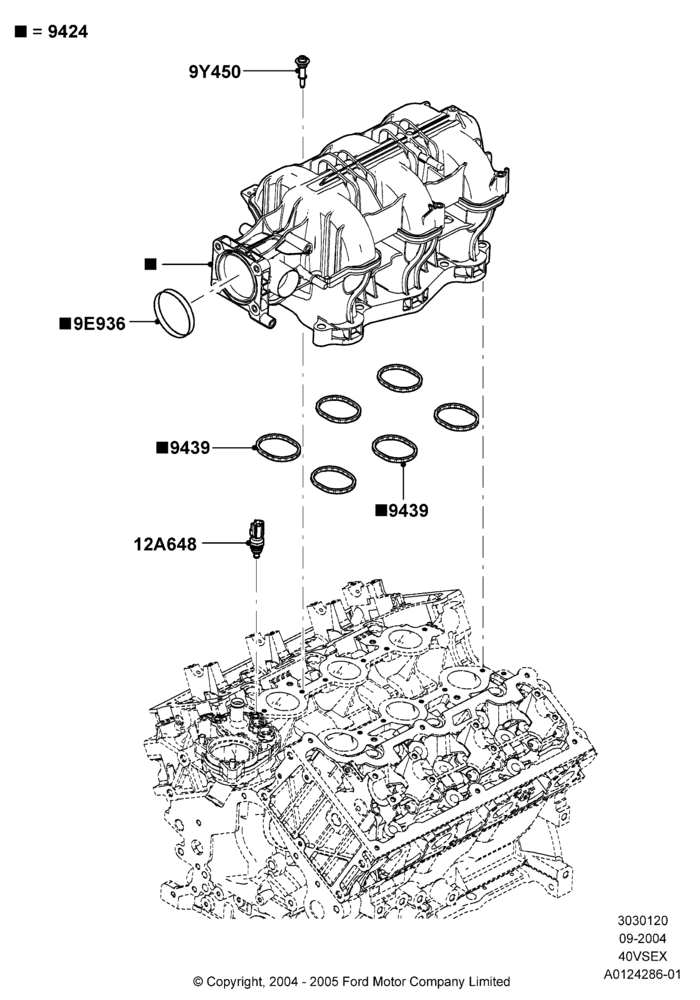 20 - Intake Manifold, 4.0L V6 12V SOHC EFI; 07/SEP/2004-22/MAR/2010
