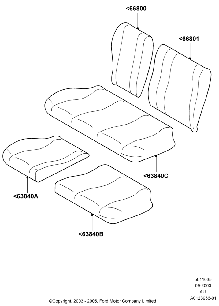 35A - Rear Seat Pads/Valances & Heating; 04/SEP/2003-27/AUG/2007