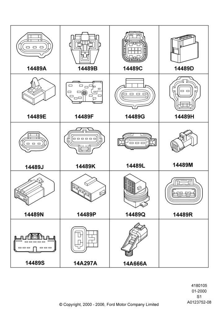 40C - Wiring Connectors, Page C; 31/JAN/2000-30/JUN/2005