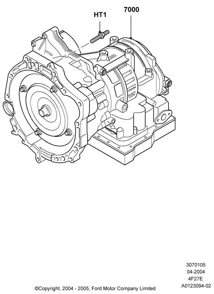 05E - Transmission & Speedometer Drive, 4-Speed Automatic Transaxle - 4F27E, 2.0L Duratec HE (137PS); 05/APR/2004-07/DEC/2010