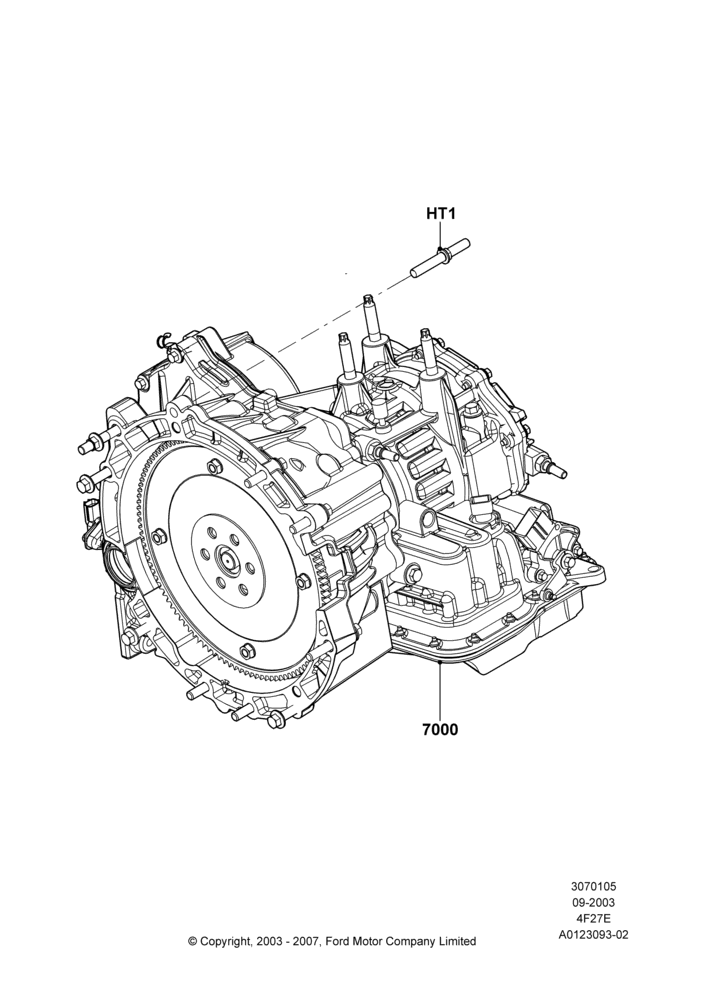 05D - Transmission & Speedometer Drive, 4-Speed Automatic Transaxle - 4F27E, 2.3L Duratec-HE (145PS) - MI4; 04/SEP/2003-05/APR/2004