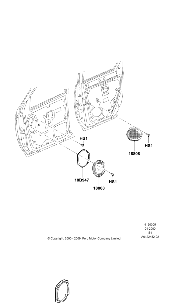 05D - Speakers, Less Upgraded Sound System; 31/JAN/2000-30/JUN/2005