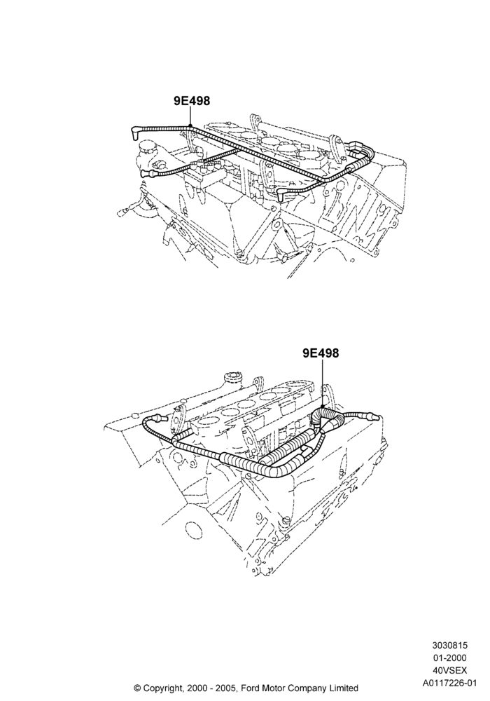 15E - Emission Control - Valves/Hoses, 4.0L V6 12V SOHC EFI, Main Vacuum Connector Assy; 31/JAN/2000-24/JUL/2000