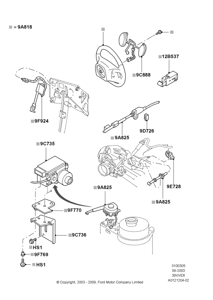 05 - Speed Control, 3.9L OHV EFI NA V6 GAS; 05/SEP/2003-12/MAY/2004