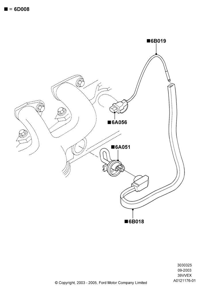 Engine Heater, 3.9L OHV EFI NA V6 GAS