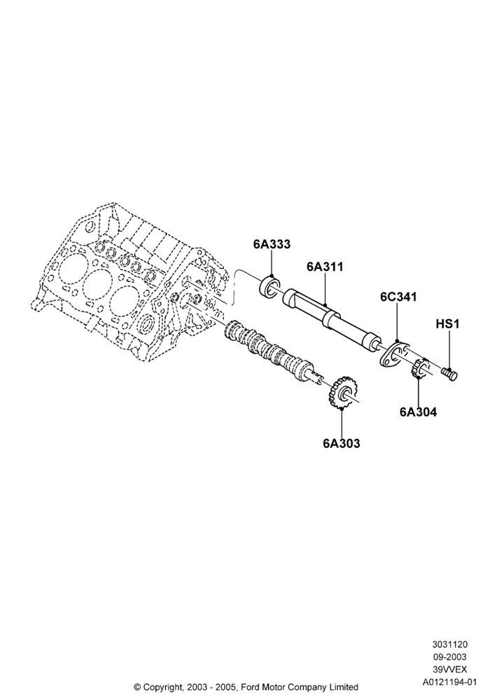20 - Balance Shafts and Drive, 3.9L OHV EFI NA V6 GAS; 05/SEP/2003-12/MAY/2004