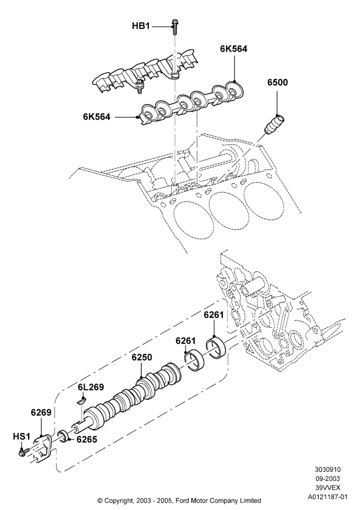 Camshaft, 3.9L OHV EFI NA V6 GAS