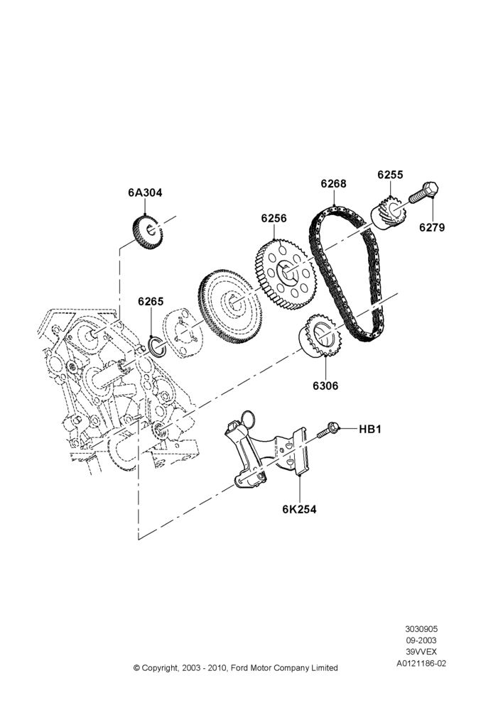 Timing Gear, 3.9L OHV EFI NA V6 GAS