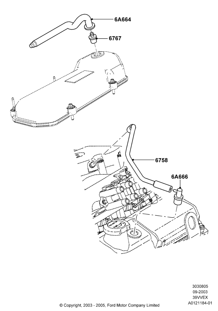 05 - Emission Control - Crankcase, 3.9L OHV EFI NA V6 GAS; 05/SEP/2003-12/MAY/2004
