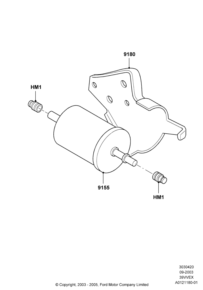 Fuel Filter, 3.9L OHV EFI NA V6 GAS