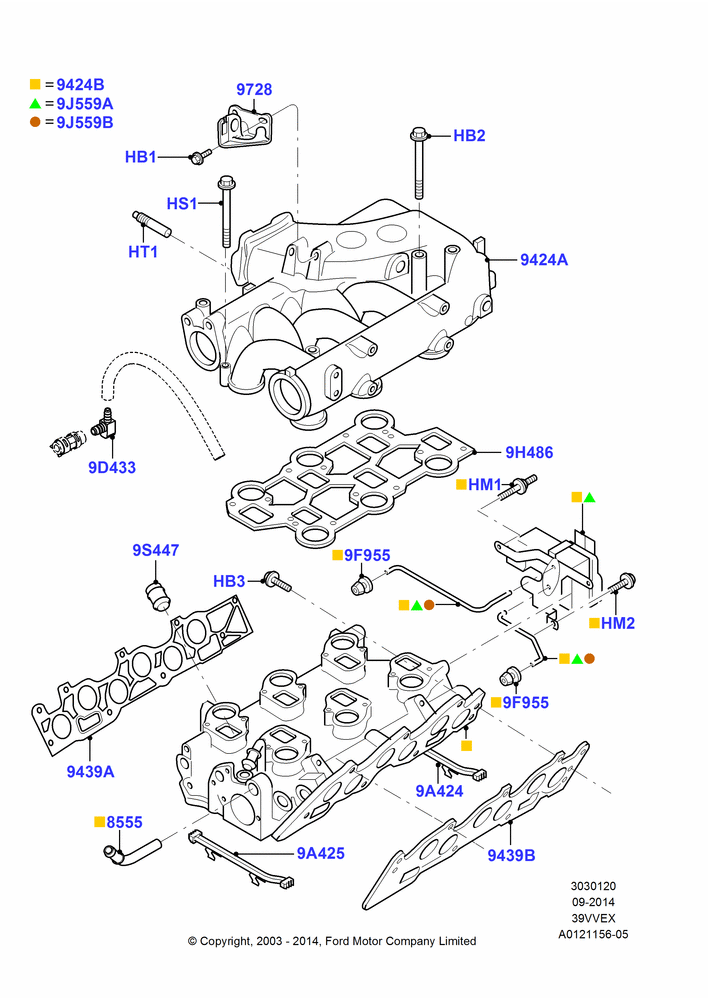 20 - Intake Manifold, 3.9L OHV EFI NA V6 GAS; 05/SEP/2003-12/MAY/2004