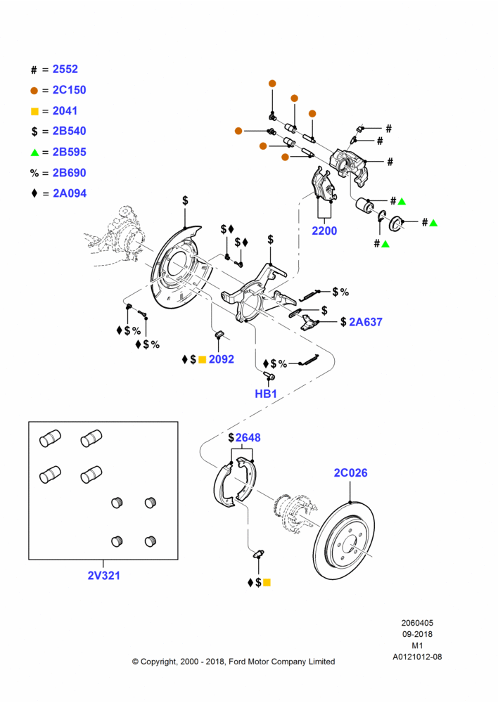 05 - Rear Brake Discs and Calipers, With 4 Wheel Disc-Brake; 22/DEC/2003-01/MAY/2006