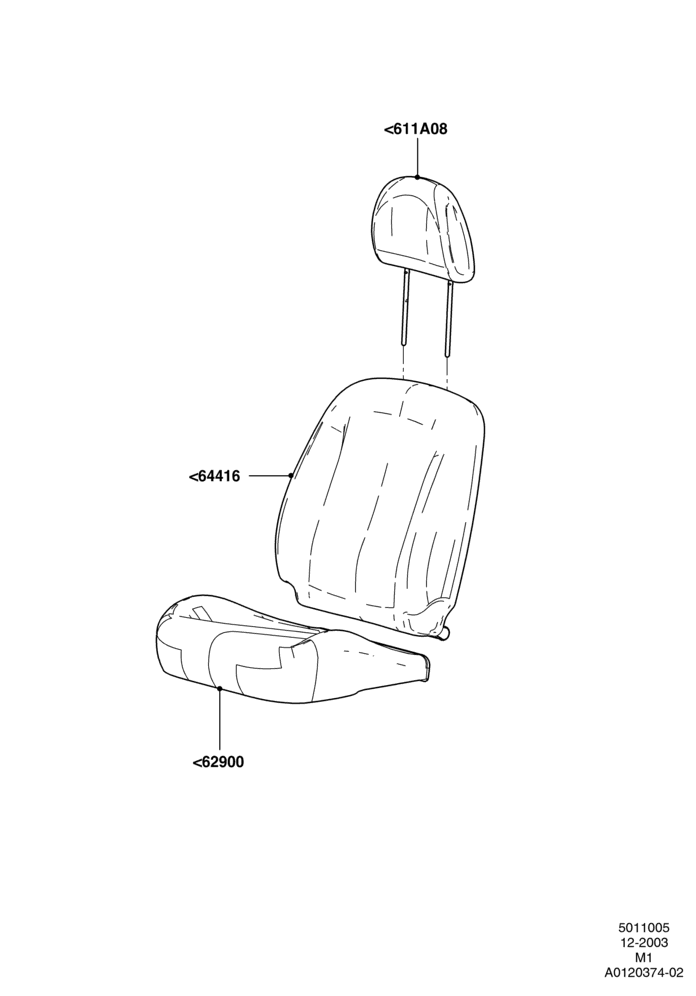 05D - Front Seat Covers, Ford Series; 22/DEC/2003-01/MAY/2006