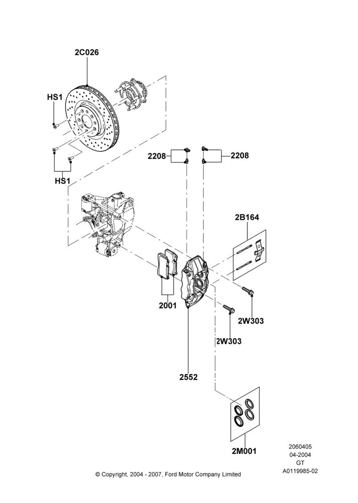 05 - Rear Brake Discs and Calipers; 30/JUN/2004-30/SEP/2006