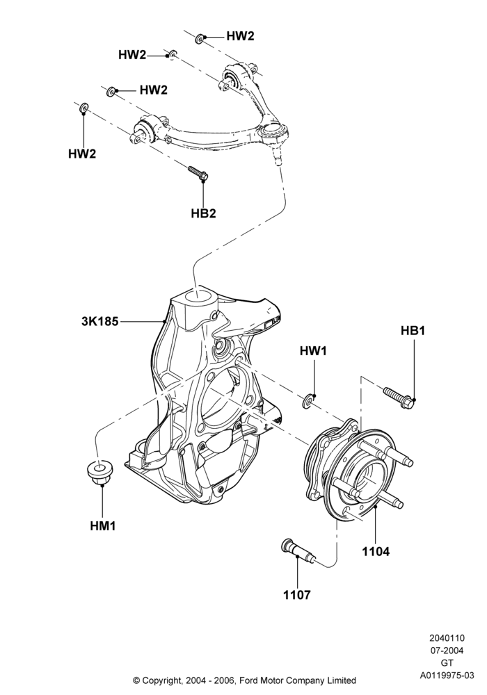 10 - Front Knuckle and Hub; 30/JUN/2004-30/SEP/2006