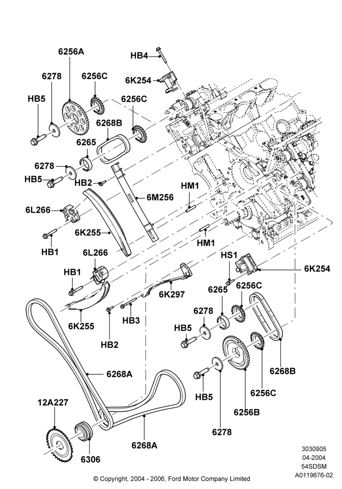 Timing Gear, 5.4L 4V DOHC EFI S/C ALUM V8 G