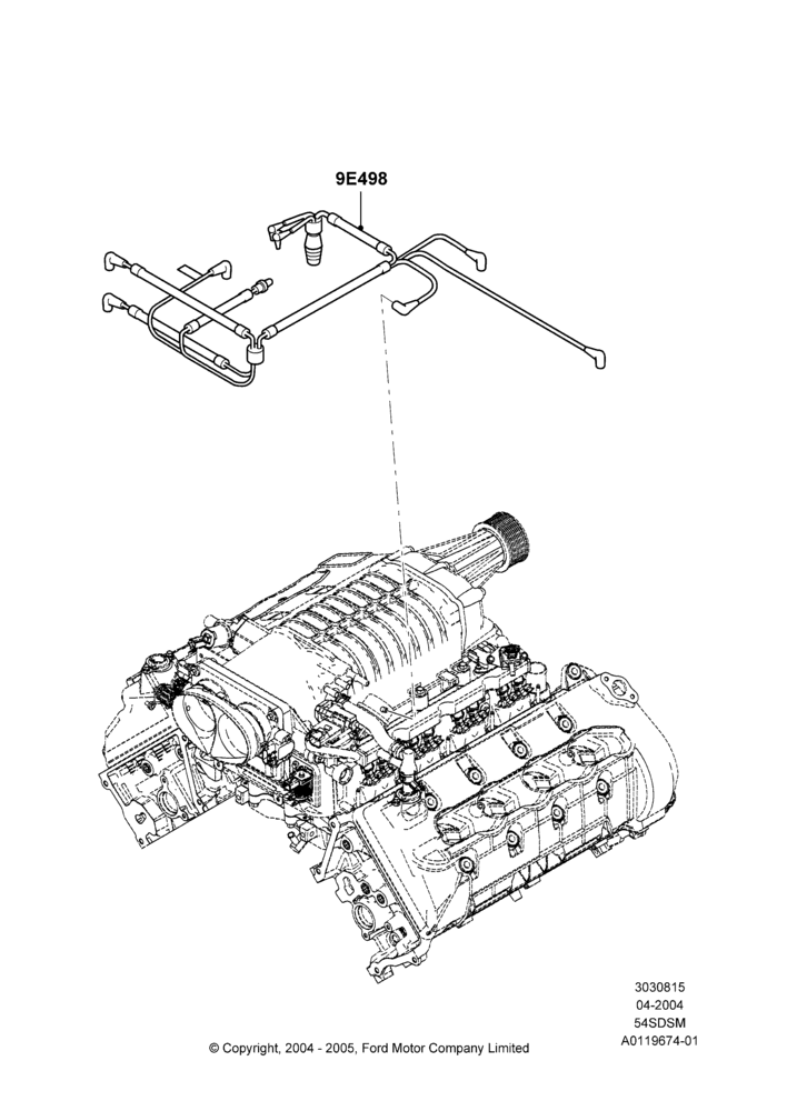 15A - Emission Control - Valves/Hoses, 5.4L 4V DOHC EFI S/C ALUM V8 G; 30/JUN/2004-30/SEP/2006