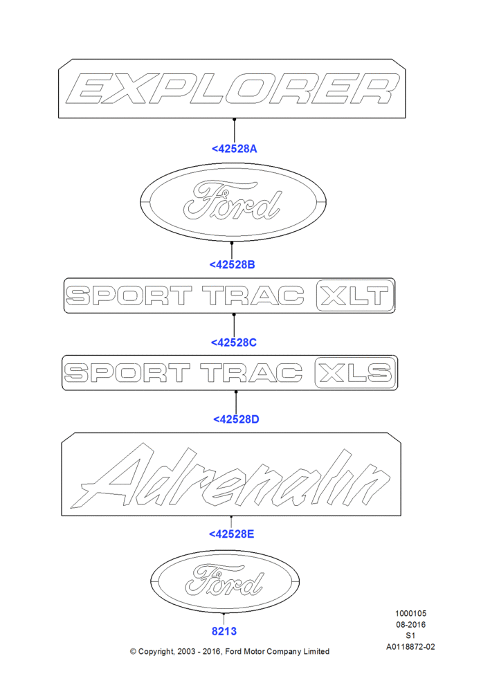 05B - Name Plates; 19/AUG/2002-30/JUN/2005