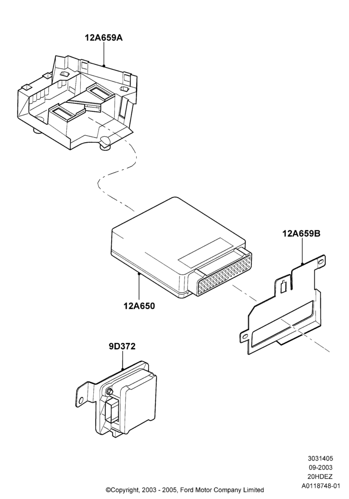 05B - Engine Modules and Sensors, All 2.0L Zetec Engines; 04/SEP/2003-05/APR/2004