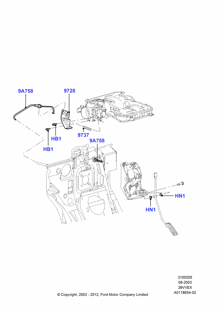 05 - Accelerator/Injection Pump Controls, 3.9L OHV EFI NA V6 GAS; 25/AUG/2003-02/JAN/2007