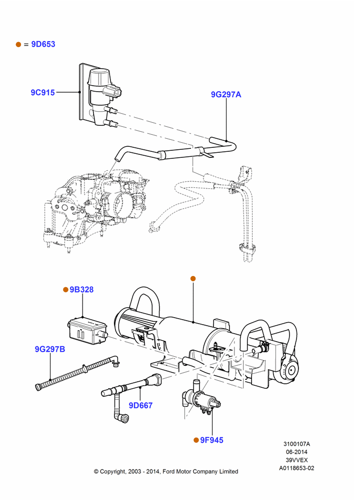 07A - Fuel Vapour System, 3.9L OHV EFI NA V6 GAS; 25/AUG/2003-10/JAN/2005