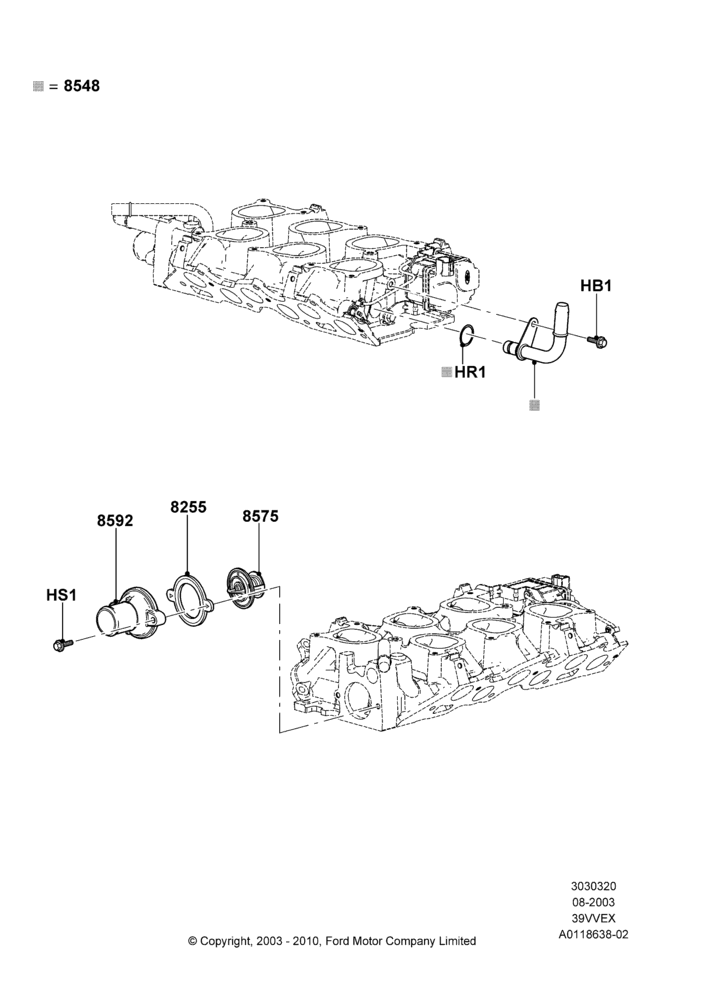 20 - Thermostat/Housing & Related Parts, 3.9L OHV EFI NA V6 GAS; 25/AUG/2003-02/JAN/2007