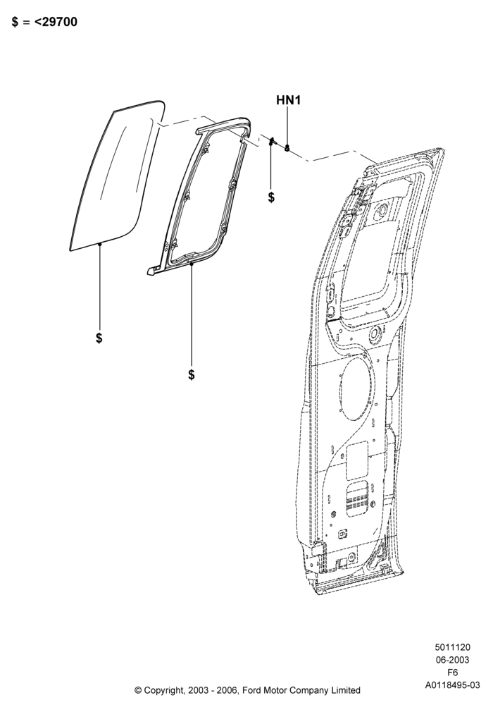 Side Windows, Regular Cab, With Fixed Rear Quarter Windows