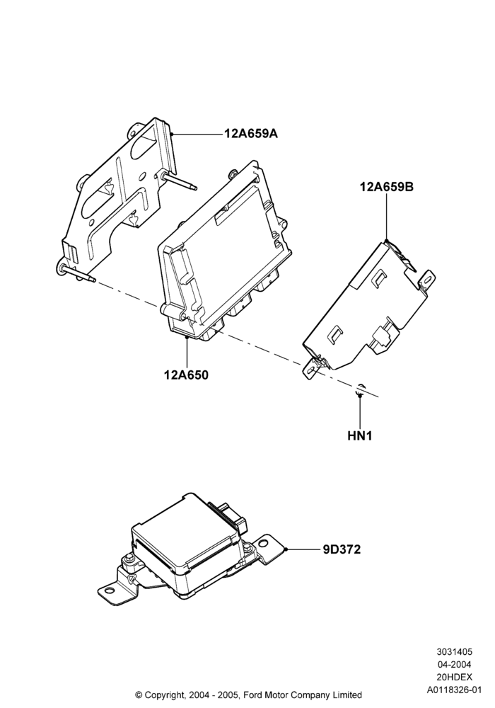 05A - Engine Modules and Sensors, 2.0L Duratec HE (137PS); 05/APR/2004-07/DEC/2010