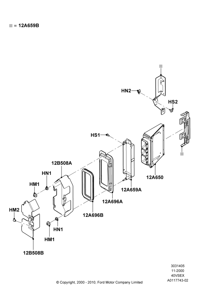 05E - Engine Modules and Sensors, (-)"CDN/MEX/USA", 4.0L V6 12V SOHC EFI; 13/NOV/2000-04/AUG/2003