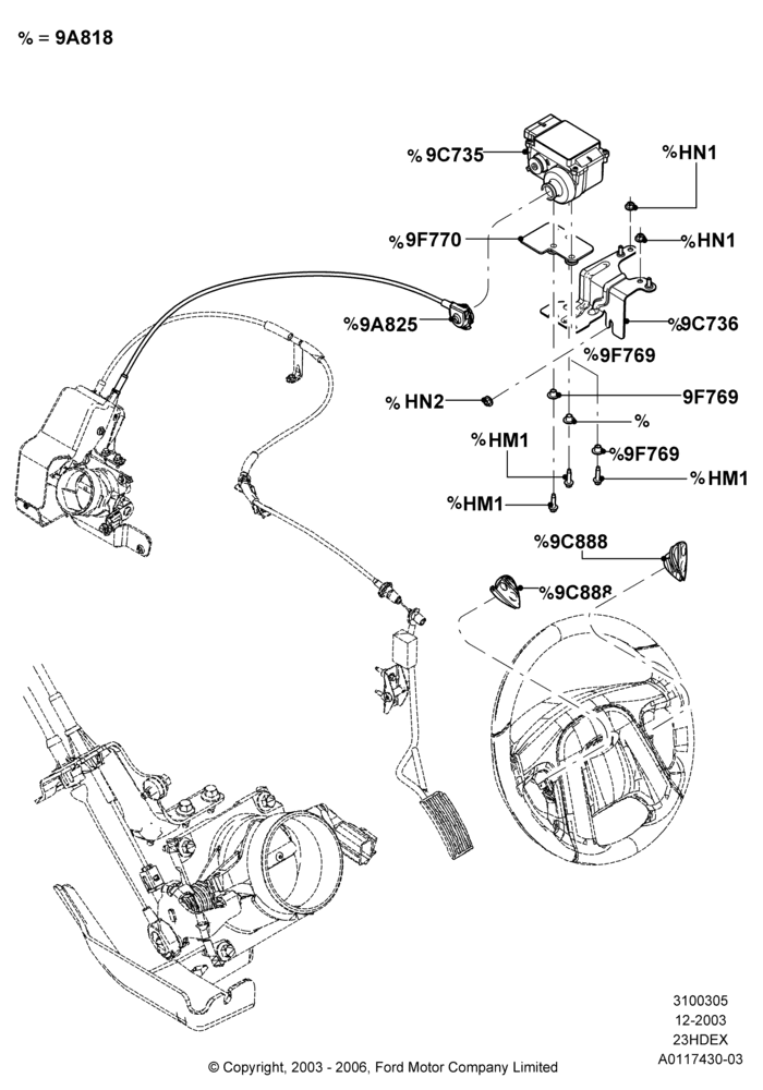 05B - Speed Control, 2.3L Duratec-HE (145PS) - MI4; 22/DEC/2003-01/MAY/2006