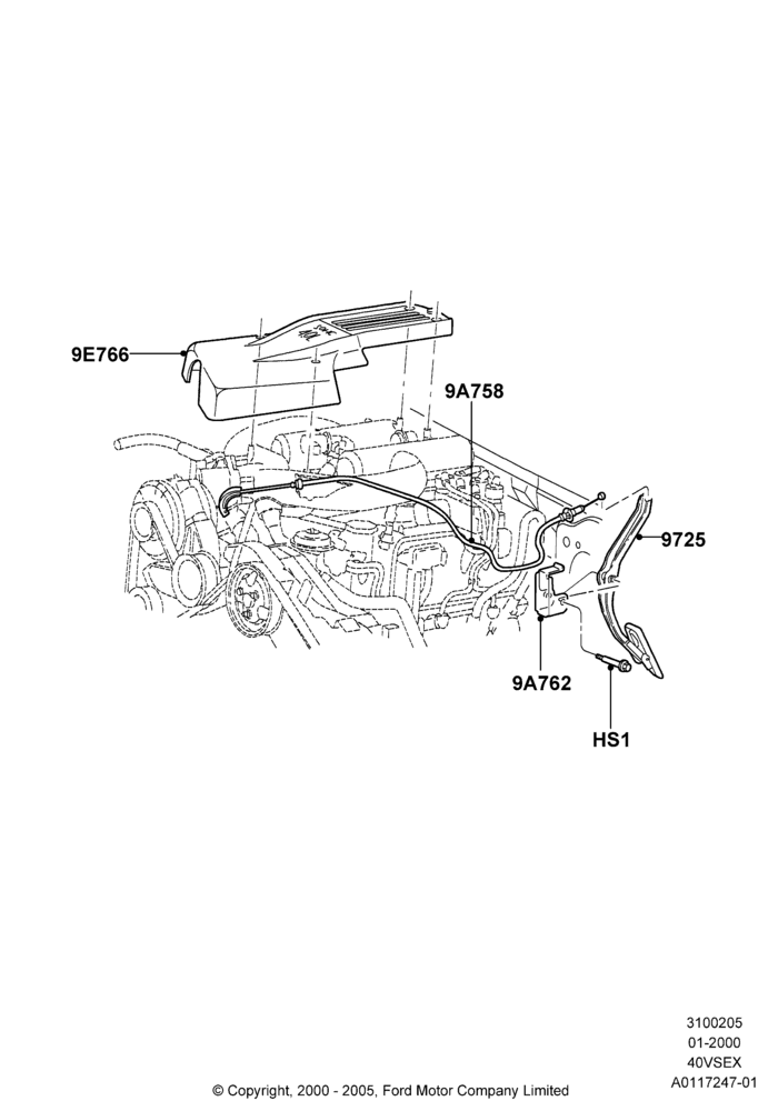 05D - Accelerator/Injection Pump Controls, 4.0L V6 12V SOHC EFI; 31/JAN/2000-24/JUL/2000