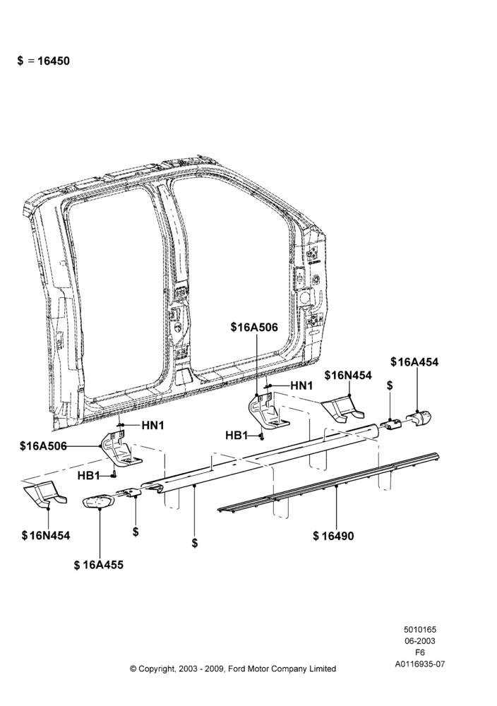 65C - Running Boards/Side Steps, Crew Cab, Running Boards - Tubular - Black, Running Boards-Tubular Anod Alum, Production Step Bars; 02/JUN/2003-23/DEC/2014
