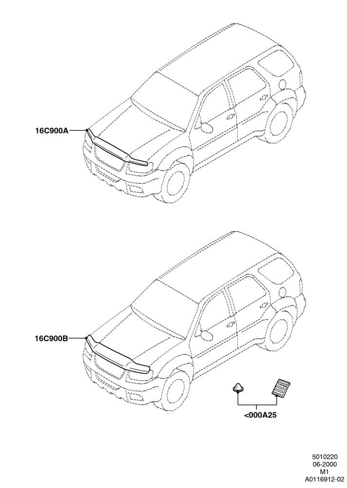 20C - Hood and Related Parts, (+) North American Markets, Accessory; 12/JUN/2000-01/MAY/2006