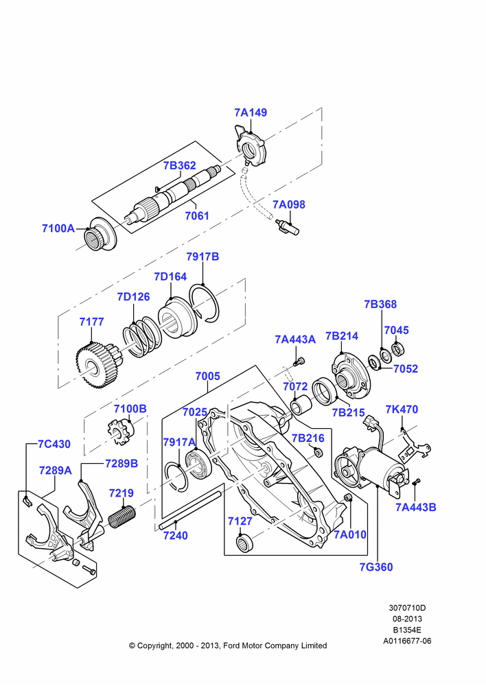 10D - Transfer Drive Components, 2 Spd Transfer Case W/O Ctl Trac, Rear; 31/JAN/2000-09/MAY/2003