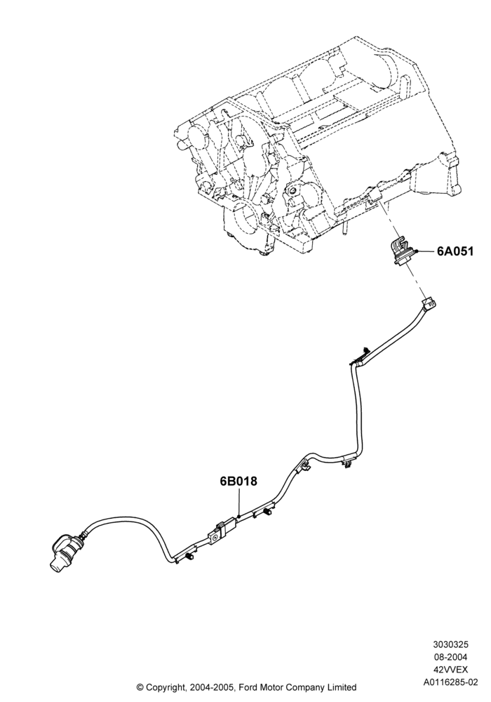 Engine Heater, 4.2L V6 12v OHV EFI