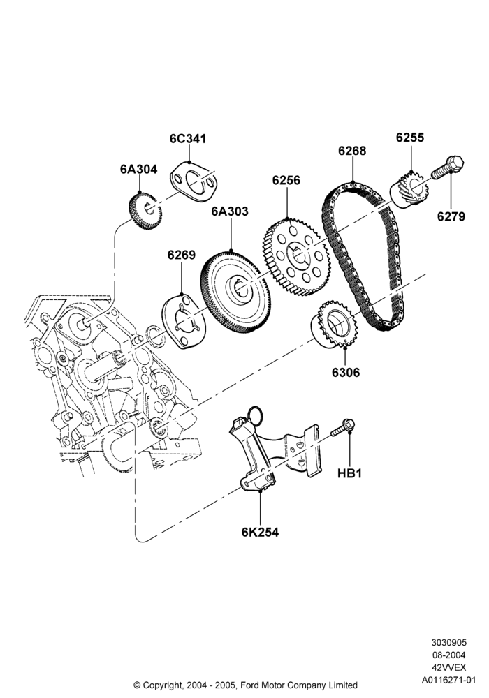 Timing Gear, 4.2L V6 12v OHV EFI