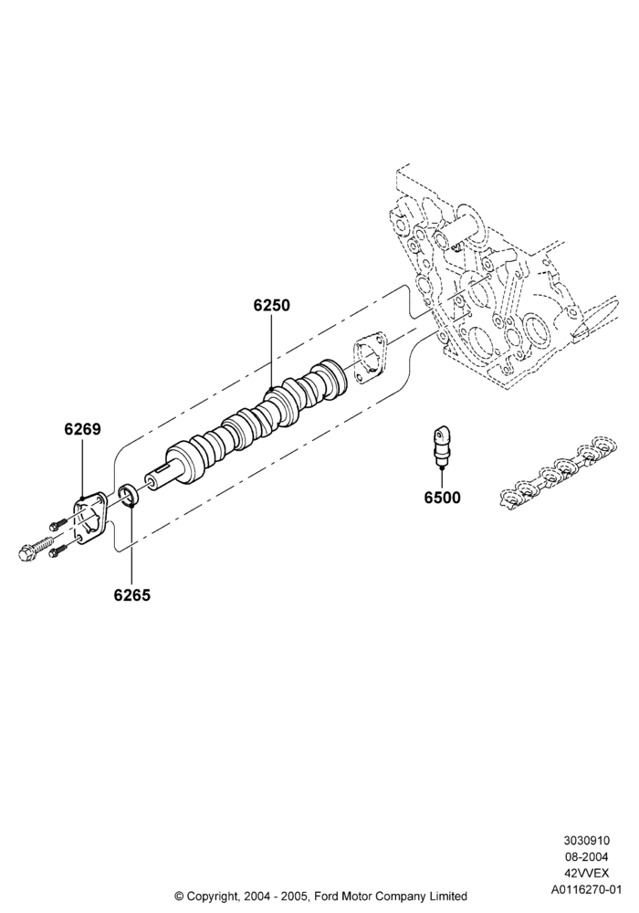 Camshaft, 4.2L V6 12v OHV EFI