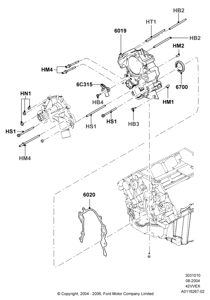 Timing Gear Covers, 4.2L V6 12v OHV EFI