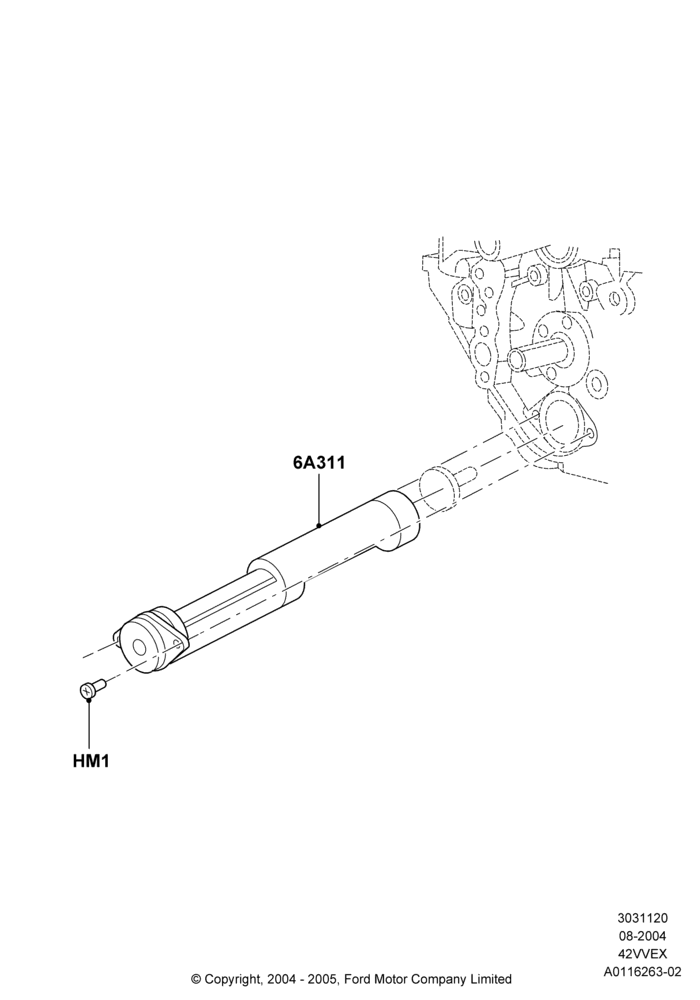 20B - Balance Shafts and Drive, 4.2L V6 12v OHV EFI; 23/AUG/2004-18/AUG/2008