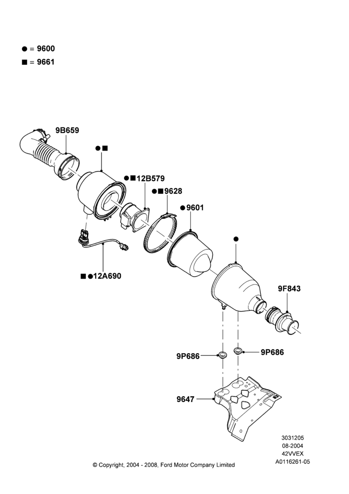 05B - Air Cleaner, 4.2L V6 12v OHV EFI; 23/AUG/2004-18/JAN/2005
