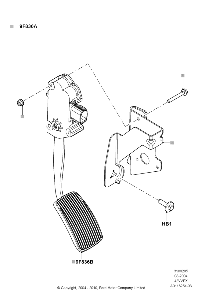 05B - Accelerator/Injection Pump Controls, 4.2L V6 12v OHV EFI; 23/AUG/2004-18/AUG/2008